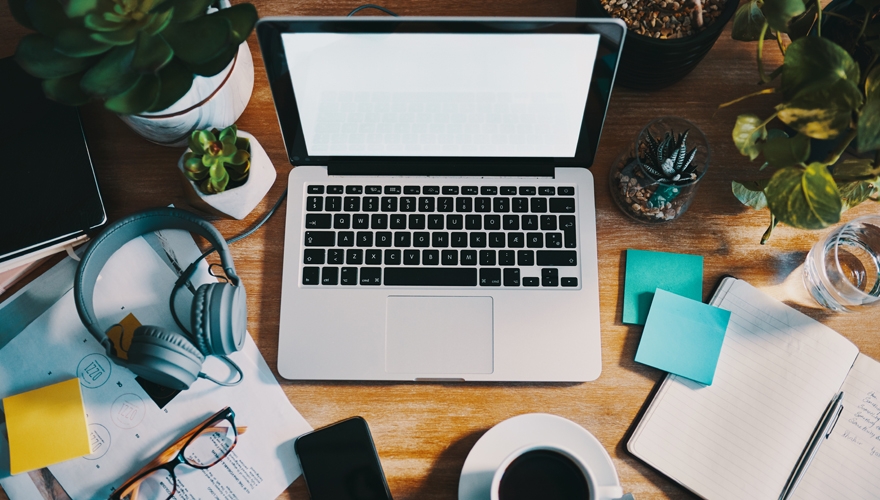 tech tools dowloaded on laptop