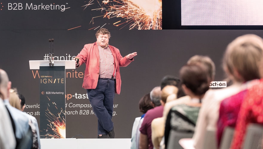 Ogilvy chairman Rory Sutherland speaking at B2B Ignite 2019