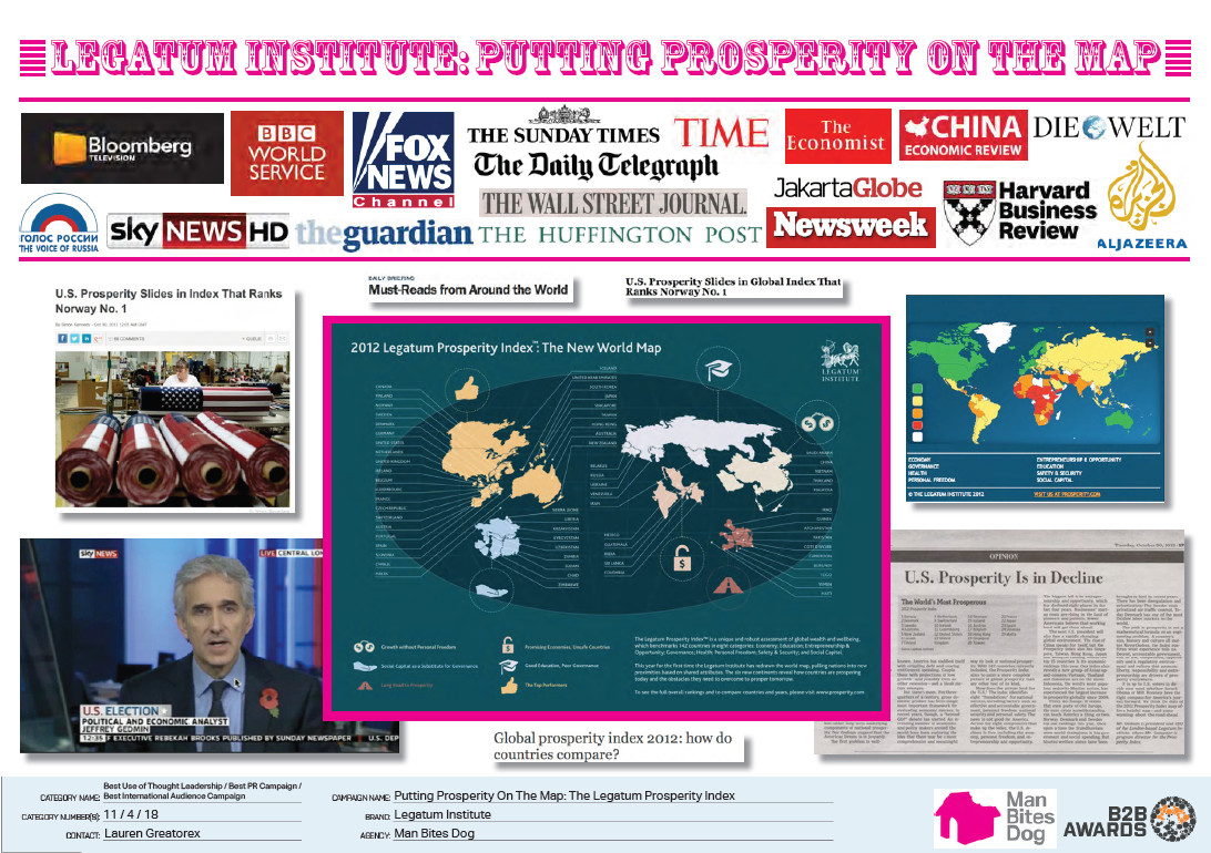 ‘Putting prosperity on the map: The Legatum Prosperity Index’ for The Legatum In