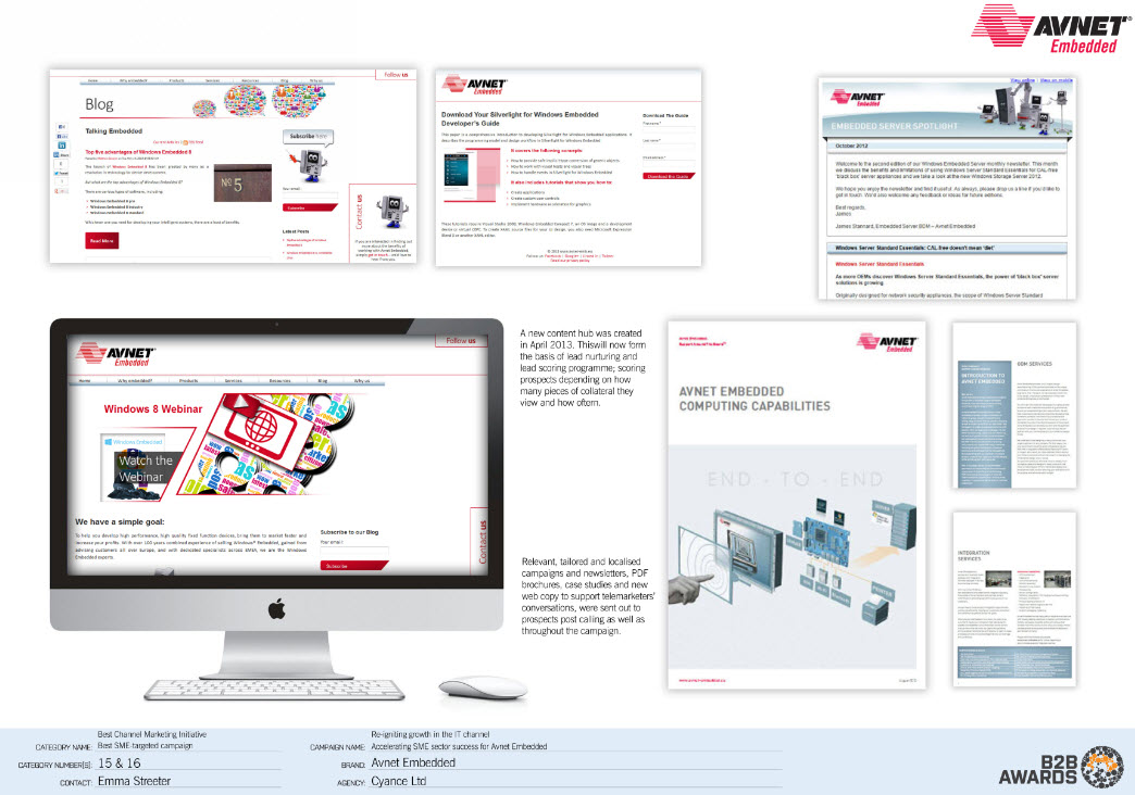 ‘Accelerating SME Sector Success for Avnet Embedded’ for Avnet Embedded by Cyanc