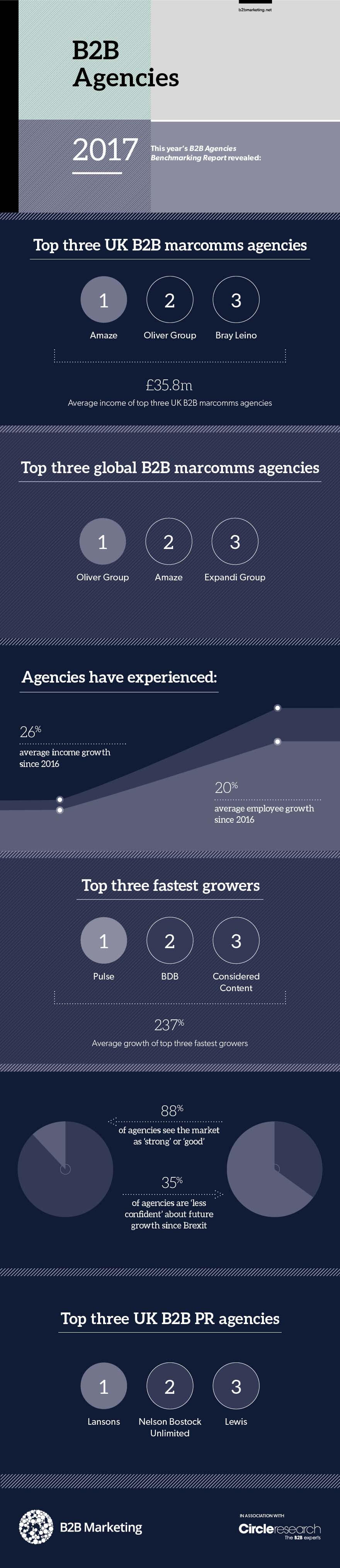 B2B Agencies Benchmarking Report Infographic