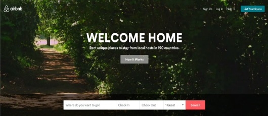Airbnb website redesign