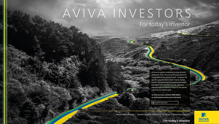 Aviva Investors harnesses high impact creative to deliver customer insight campaign image