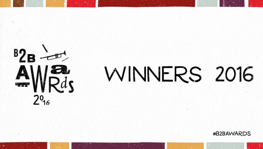 B2B Marketing Awards 2016 winners announced image