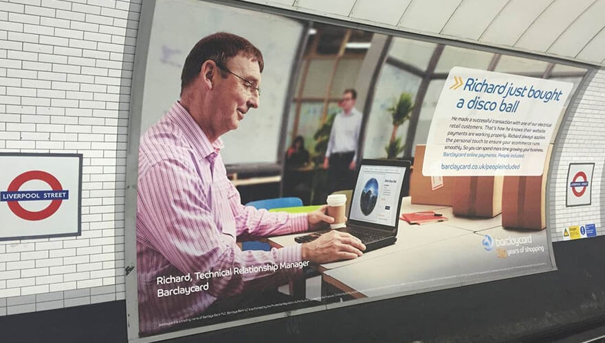 Barclaycard's ecommerce campaign highlights success of the human touch and emotional engagement image