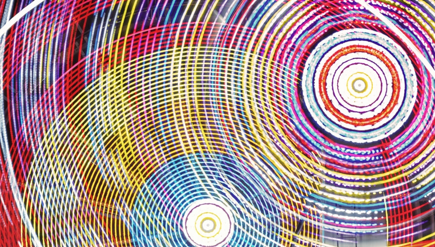 Concentric circles of light image
