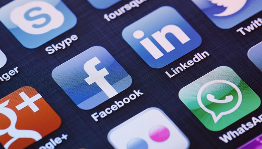 The B2B marketing social media glossary image