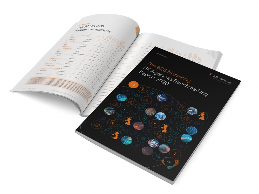 The 2020 B2B Marketing Agencies Benchmarking Report contains league tables, inisght and opinions on all the leading B2B agencies in the UK - and beyond