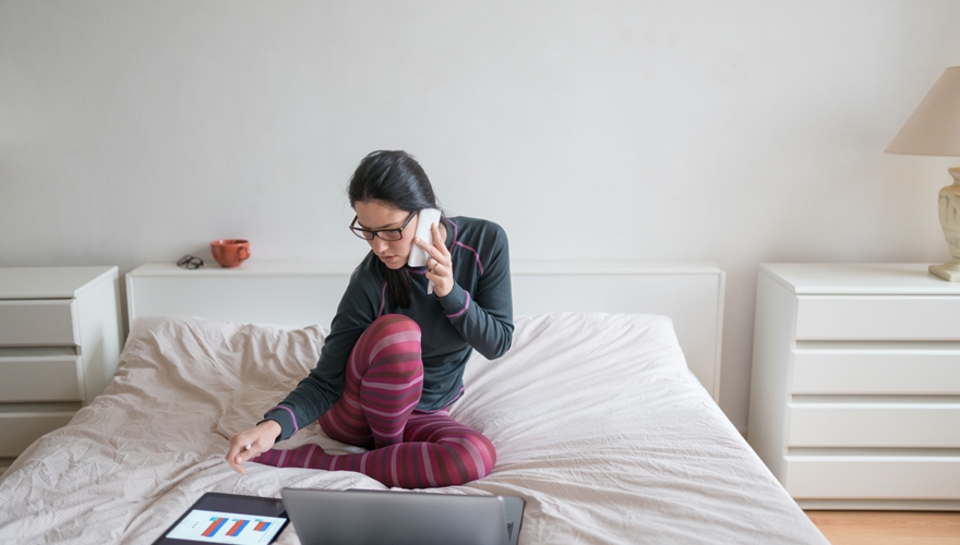 working from home