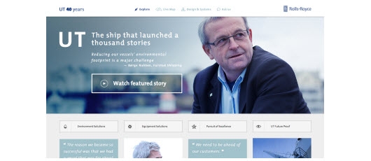 Rolls Royce new UT boat campaign website