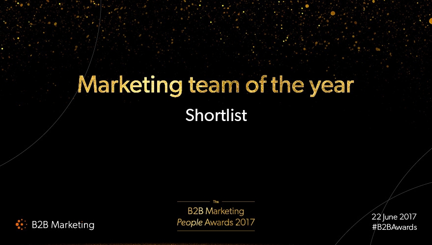 B2B Marketing People Awards: Meet the finalists for 'Marketing team of the year' image
