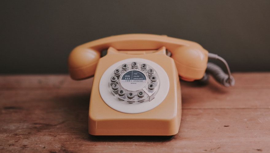image of vintage phone