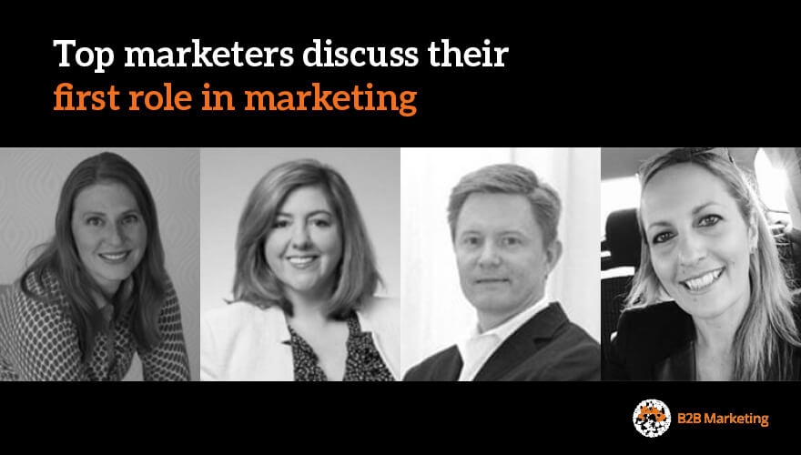 Top marketers discuss their first role in marketing image