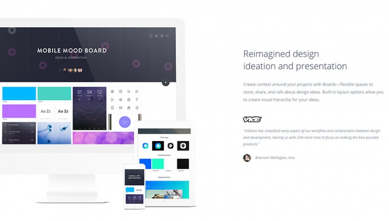 5 excellent examples of website UX from B2B brands InVision image