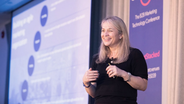 Alison Orsi, CMO at IBM Europe, speaks at B2B Marketing Get Stacked 2019 in London Alison Orsi, CMO at IBM Europe, speaks at B2B Marketing Get Stacked 2019 in London