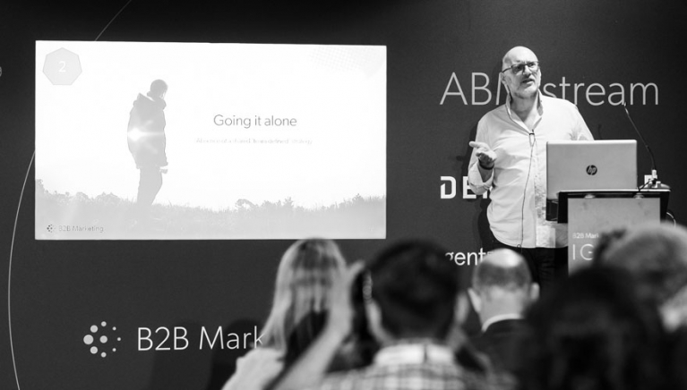 Andy Bacon speaking at B2B Ignite 2019 Andy Bacon speaking at B2B Ignite 2019
