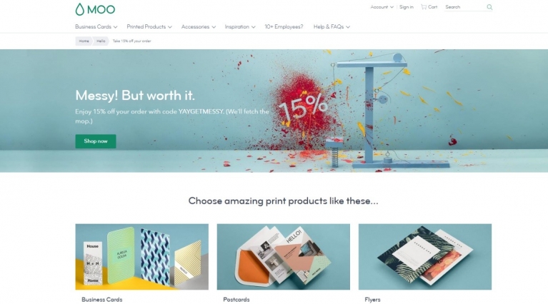Moo website