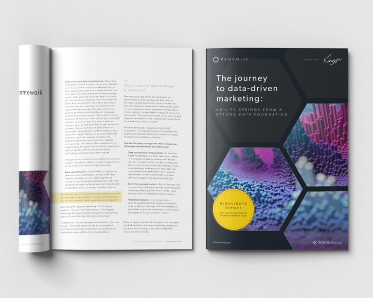 Journey to data driven marketing report Journey to data driven marketing report