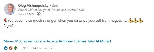 linkedin engagement