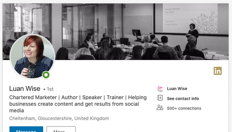 Luan Wise LinkedIn profile Luan Wise LinkedIn profile