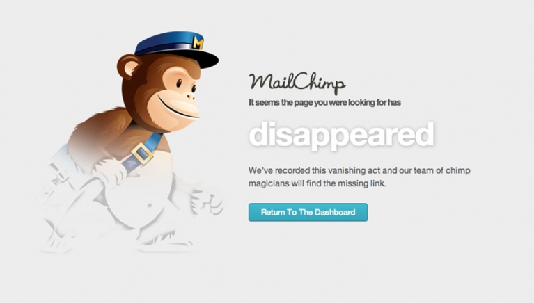 Mailchimp page disappeared image Mailchimp page disappeared image